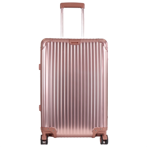 Aluminiumsresväska - Roséguld - 68 liter - Lyxig resväska med TSA-lås