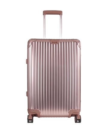 Aluminiumsväska - Gold rosa - 68 liter - Lyxig resväska med TSA-lås