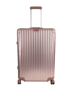 Aluminium resväska - Rosa guld - large - Lyxig resväska med TSA-lås