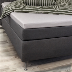 Bambulakan - Formsytt lakan 90x200x8 cm - Ljusgrå - 100% naturlig bambu - Lakan för bäddmadrass
