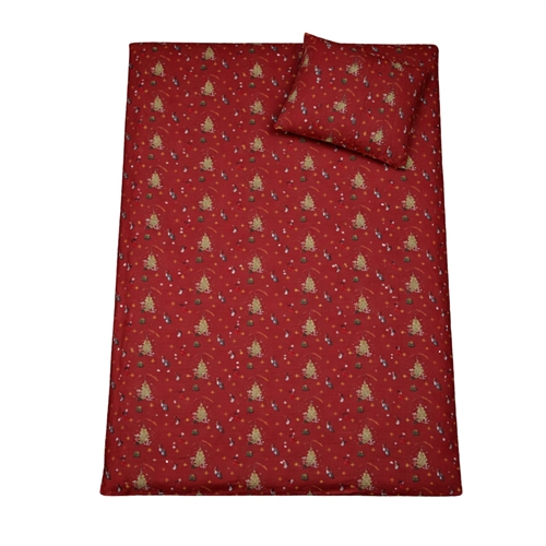 Baby julsängkläder 70x100 cm - Julsängset med julmus som pyntar - Christmas Eve - 100% mjukt bomullssänglinne
