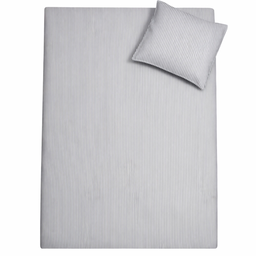 Baby sängkläder 70x100 cm - Påslakanset med vita och blå ränder - 100% mjukt bomullssänglinne