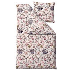 Bäddset - 100% bomullssatin - Södahl Tapestry - Rosa blommor