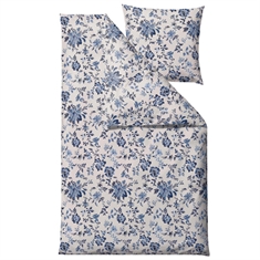 Sängkläder - 100% bomullssatin - Södahl Tapestry - Blå blommor