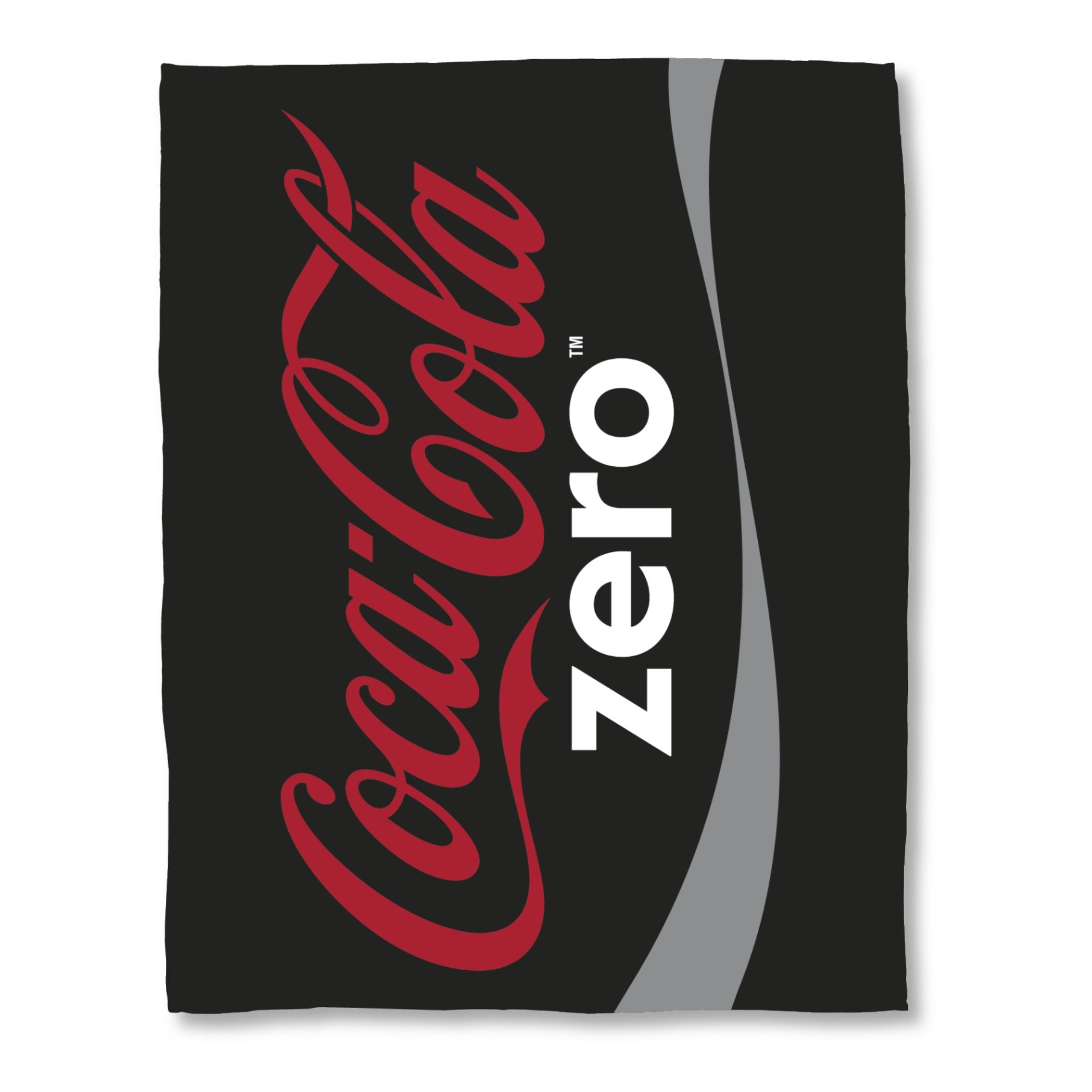 Barnpläd - Coca Cola Zero - 150x200 cm - Mjuk fleecepläd - Svart