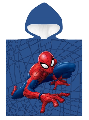 Handduksponcho til barn - Spiderman - 50x100 cm - Härligt mjuk kvalitet