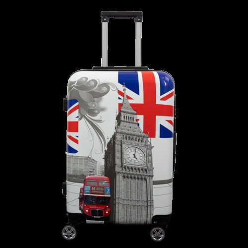 Stor resväska - Hardcase resväska med motiv - City of London - Exklusiv lättvikt resväska