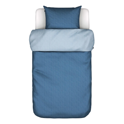 Randiga sängkläder 140x200 cm - Toloma Blue - Sängkläder med 2 i 1 design - 100% bomullssatin - Marc O\'Polo