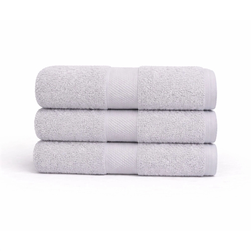 Bomullshandduk - 100% bomull - 50x100 cm - Diamant - Ljusgrå