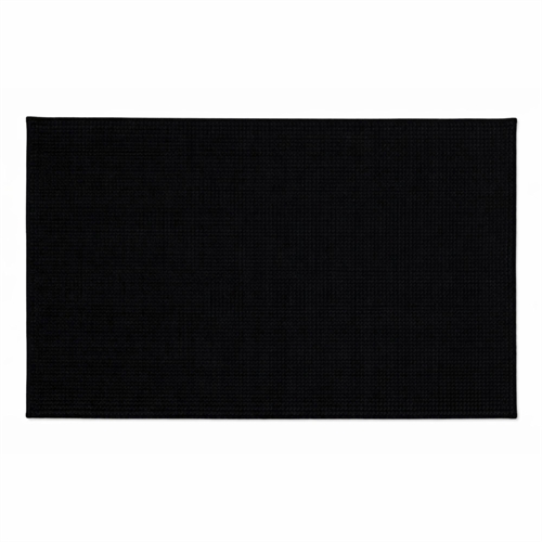 Badmatta - 50x80 cm - Halkfri badmatta - Svart