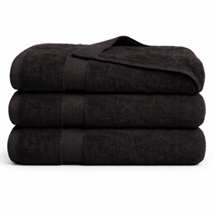 Bambu handduk - bambu/bomull - svart