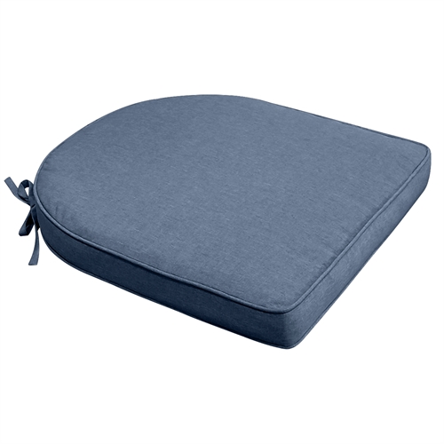 Sittdyna för trädgårdsstol - 48x49 cm - 6 cm tjock - Mörkblå trädgårdsdyna - Nordstrand Home