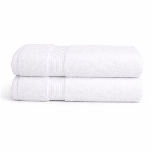 Bambu handduk - Gästhandduk 40x60 cm - Bambu/bomull - Vit