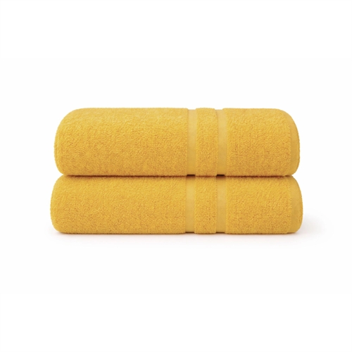 Bomullshandduk - 100% bomull - 50x90 cm - Gul