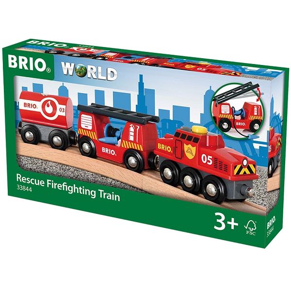 Räddningståg med vagnar - 33844 - BRIO