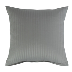 Örngott - Randig grå - Borg Living - 60x63cm strykfria sängkläder