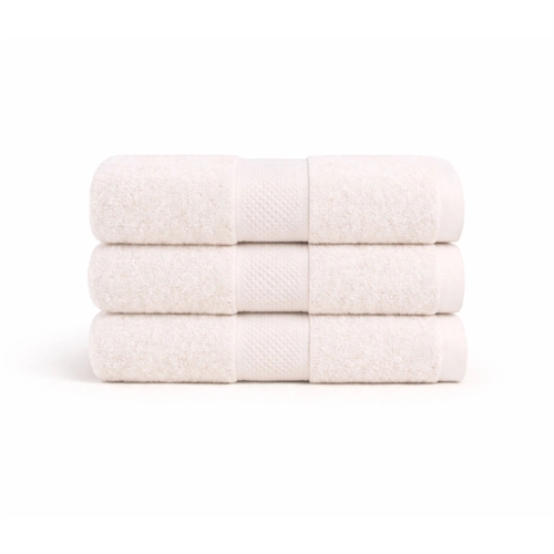 Bomullshandduk - 100% bomull - Diamant - Creme
