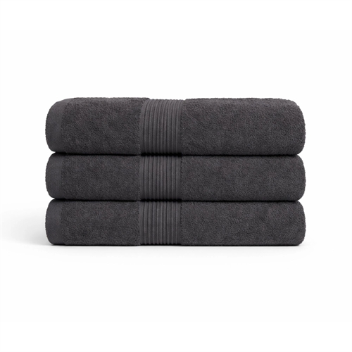 Bomullshandduk - 100% bomull - 50x100 cm - Grå