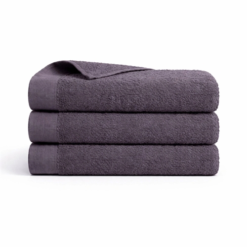 Bomullshandduk - 100% bomull - Gästhandduk 40x60 cm - Vallmo - Mörkgrå