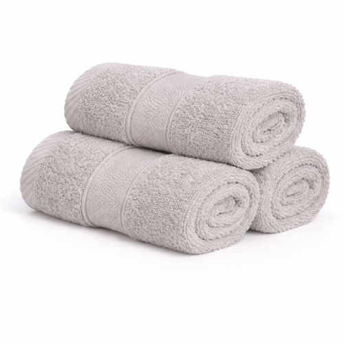 Bomullstvättlapp - 100% bomull - Tvättlapp 30x30 cm - Diamant - Ljusgrå