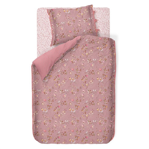 Pip Studio sängkläder - 140x200 cm - Tokyo blossom - Vändbart påslakan - Bäddset i 100% bomull